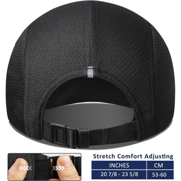 Women Running Cap Lightweight Mesh Hat for Sports Golf Tennis Hiking Outdoor - Picture 4 of 7